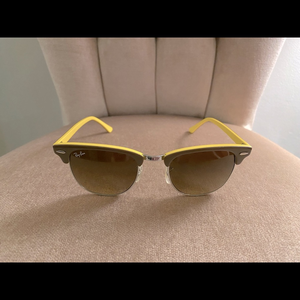 Ray-Ban retro brown and yellow sunglasses